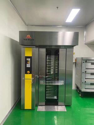 Piekarnik obrotowy z podwójnym stojakiem 36 tac 18x26 Komercyjny piekarnik stojakowy do ciast chlebowych i pizzy