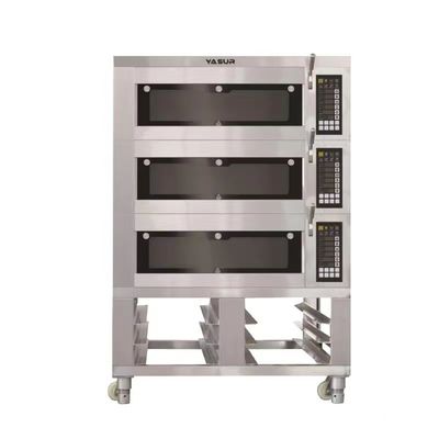 11kW 300c Komercyjny elektryczny piekarnik pokładowy 3-pokładowy 6-tacowy piekarnik 18 &quot;X26&quot; amerykańskie tace
