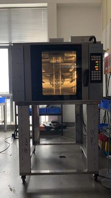 Konwencjonalny piec gazowy na gorące powietrze Yasur Pięć tac amerykańskich 18 &quot;X26&quot; Duński piec do chleba i ciasta 9,5 kW, z parą