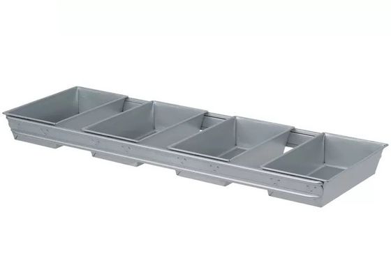 Foodservice NSF Commercial 9-calowa patelnia do chleba Pullman / 4 paski 5-5/8 na 3-1 / 8-calowy zestaw patelni do chleba