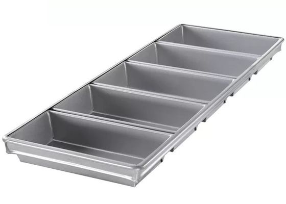 Foodservice NSF Commercial 9-calowa patelnia do chleba Pullman / 4 paski 5-5/8 na 3-1 / 8-calowy zestaw patelni do chleba