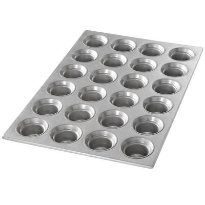 Srebrna karbowana aluminiowa blacha do pieczenia w kuchence mikrofalowej Foodservice NSF 26200 Alloy Mini Bundt Cake Pans
