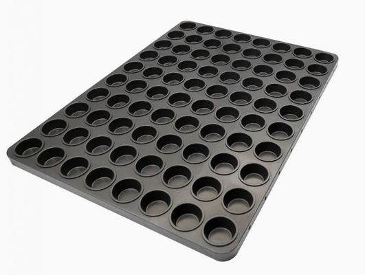 64 wnęki Duża aluminiowa blacha do pieczenia NSF Jelly Bar Nieprzywierająca taca na przekąski