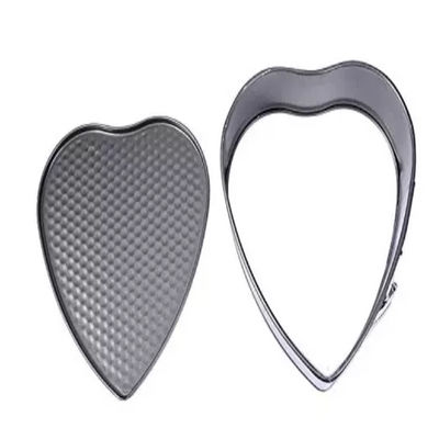 Aluminiowe formy w kształcie srebrnego czarnego serca Pan Foodservice NSF