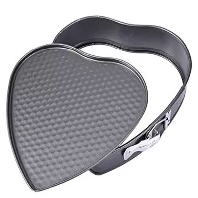 Aluminiowe formy w kształcie srebrnego czarnego serca Pan Foodservice NSF