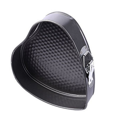 Aluminiowe formy w kształcie srebrnego czarnego serca Pan Foodservice NSF