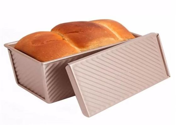 Foodservice NSF Gold Nonstick Aluminiowe bochenki Patelnie z tektury falistej Bochenek Puszka na chleb