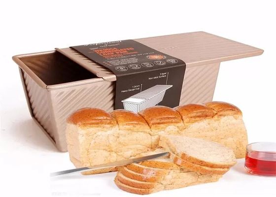 Foodservice NSF Gold Nonstick Aluminiowe bochenki Patelnie z tektury falistej Bochenek Puszka na chleb