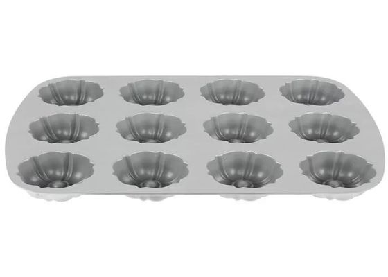 12 formy nieprzywierająca aluminiowa patelnia do muffinów do gastronomii NSF Comparter Bundtlette klasy handlowej