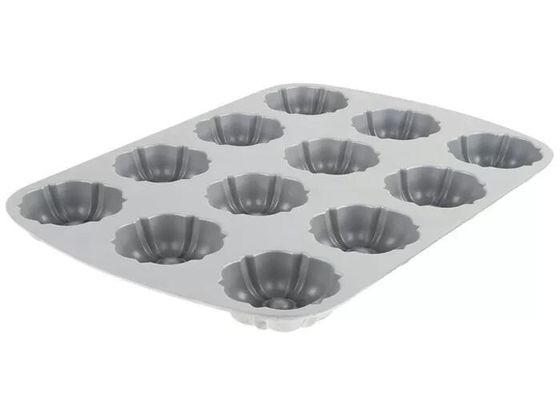 12 formy nieprzywierająca aluminiowa patelnia do muffinów do gastronomii NSF Comparter Bundtlette klasy handlowej